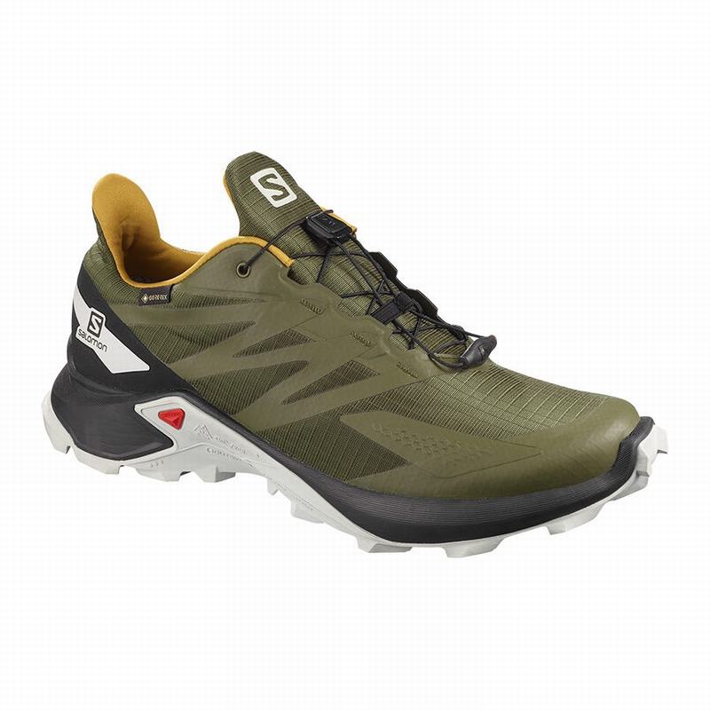 Salomon Trail Løbesko Herre Olivengrøn / Sort - SUPERCROSS BLAST GTX (QHCEW-4237)